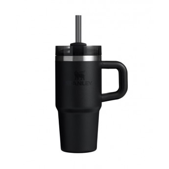 Термокружка STANLEY QUENCHER H2.0 0,59L (10-13991-001) с трубочкой, черная